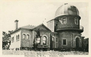 Early 1900's Real Photo Postcard Observatory, Ohio Wesleyan University, Delaware - Picture 1 of 2