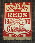 1970 Cincinnati Reds CHAMPIONS Silk Banner