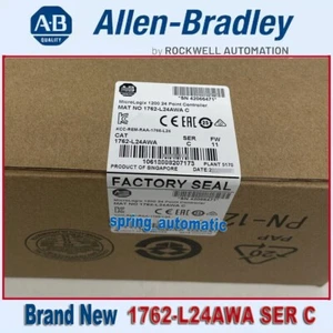 New Factory Sealed AB 1762-L24AWA SER C MicroLogix 1200 24 Pt Controller PLC - Picture 1 of 5