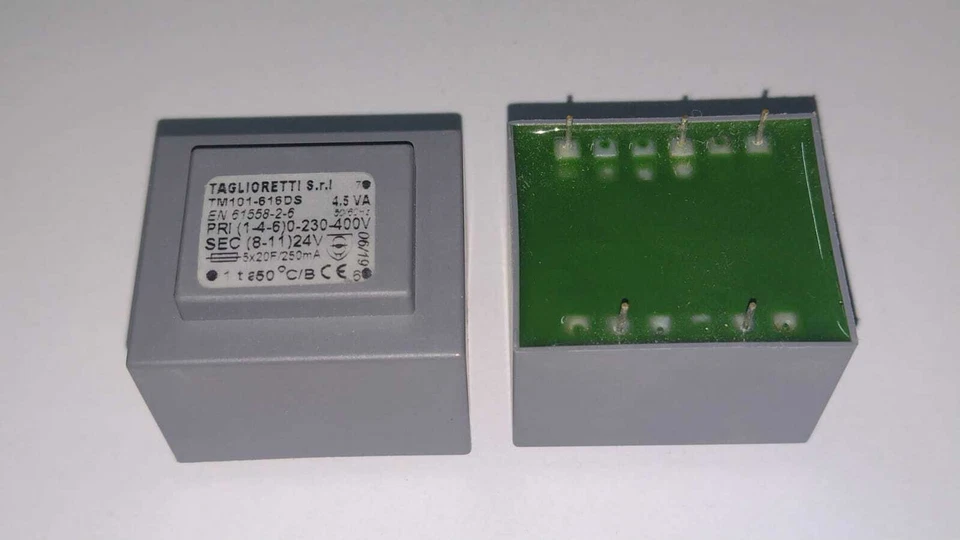 TRASFORMATORE 230-400V/24V 5VA PER SCHEDE ELETTRONICHE UNIVERSALI AFFETTATRICI