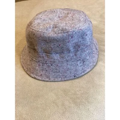 Sombrero cubo mezcla lana sin marca, beige jaspeado, 30 % lana, talla grande Foto 1 de 4