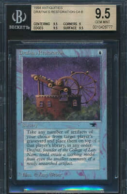 Antiquities Drafna's Restoration BGS 9.5 Graded Magic MTG (6777) - Image 1 of 3