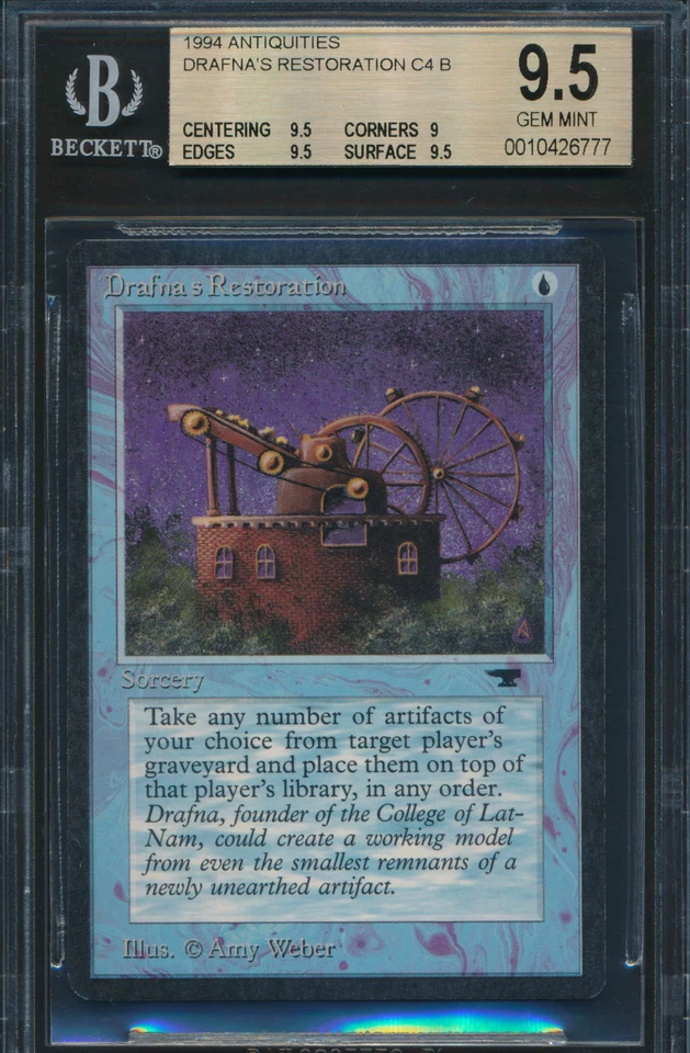 Antiquities Drafna's Restoration BGS 9.5 Graded Magic MTG (6777) - Image 1 of 3