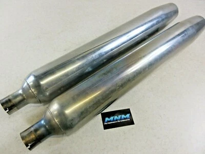 Harley Davidson Ultra Street Glide ПОДЛИННЫЙ комплект канистр глушителя выхлопной системы из запасов 4 дюйма - Изображение 1 из 4