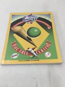 1998 World Series Program Magazine Display New York Yankees vs San Diego Padres - Picture 1 of 4
