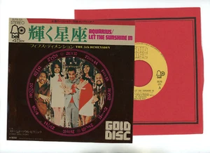 The 5th Dimension 7" Japan Aquarius ,Let The Sunshine In / Stones Soul Picnic 45 - Picture 1 of 1
