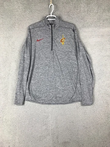 Nike Dri Fit NBA Cleveland Cavaliers 1/4 Zip Long Sleeve Mock Neck Sweater M Cover