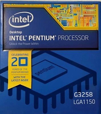 Intel BX80646G3258 SR1V0 Pentium Processor G3258 3M Cache, 3.20 GHz NEW RETAIL - Image 1 of 2
