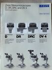 Zeiss Stereomicroscopes D/DR/DRC/DV4. Microscope Brochure