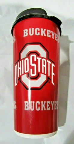 NCAA Ohio State Buckeyes 32 fl oz Travel Tumbler Cup Mug with Lid Cover