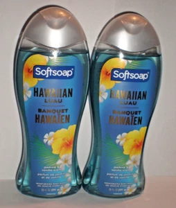 (2) SAPONE MORBIDO Body Wash HAWAIANO LUAU GELSOMINO PROFUMO VANIGLIA 20 FL OZ CIASCUNO - Foto 1 di 2