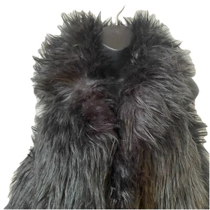The Loft ML Weste Damen Kunstfell ärmellos offen Jardigan WhimsyGoth Boho Hip Hop - Bild 1 von 10