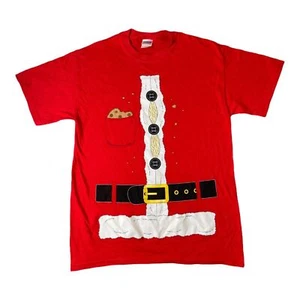 Santa Claus Hairy Chest Funny Holiday Men's Size MED T Shirt Gildan Heavy NWT - Picture 1 of 10
