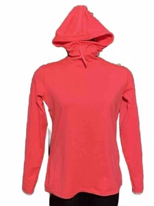 Sudadera con Capucha Nike Pro Para Mujer Hipercálida Neón Pullover Manga Larga XL Rendimiento - Imagen 1 de 11