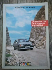 Folleto VAUXHALL OPEL Nova Astra Cavalier Manta Carlton Senator Monza 1984 Reino Unido - Imagen 1 de 1