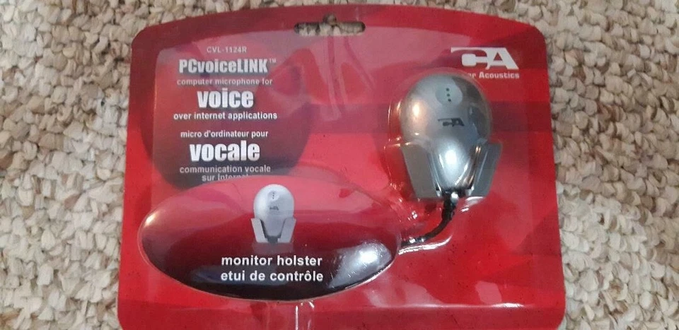 Cyber Acoustics CVL-1124 Lapel Cable Consumer Microphone - Image 1 of 1