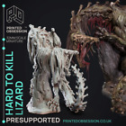 Hard to Kill Lizard | SCP - D&D Incursion | Fantasy Miniature | Printed Obsessio