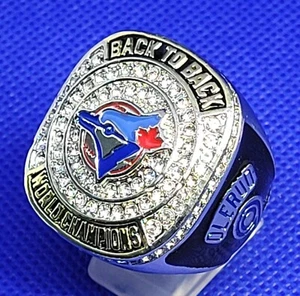 TORONTO BLUE JAYS BACK TO BACK WORLD SERIES CHAMPIONSHIP RING - CUSTOM - Picture 1 of 14