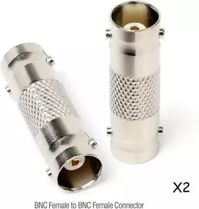 x2 BNC Buchse auf Buchse Kupplung Stecker Adapter für CCTV Kamera Video SDI/BNC - Bild 1 von 2