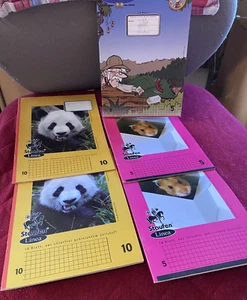 5 x Staufen Schul Hefte, DIN A5, kariert, 2xNr10+3xNr5, Neu - Bild 1 von 3