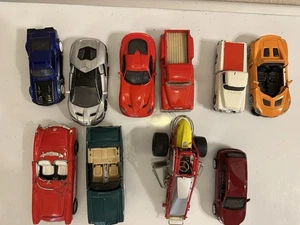 Lot of 10 1/43, 1/24  Scale Cars Mustand Chevy Truck For Parts ONLY READ - Picture 1 of 13