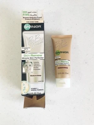 Garnier BB Cream Skin Renew Miracle Skin Perfector Medium Deep Vitamin C SPF 15 - Image 1 of 4