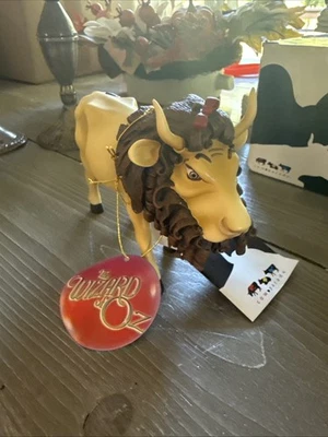 Cow Parade "Cowardly Lion Cow" Wizard of Oz Collectible Figurine #7244 Westland - Image 1 of 4