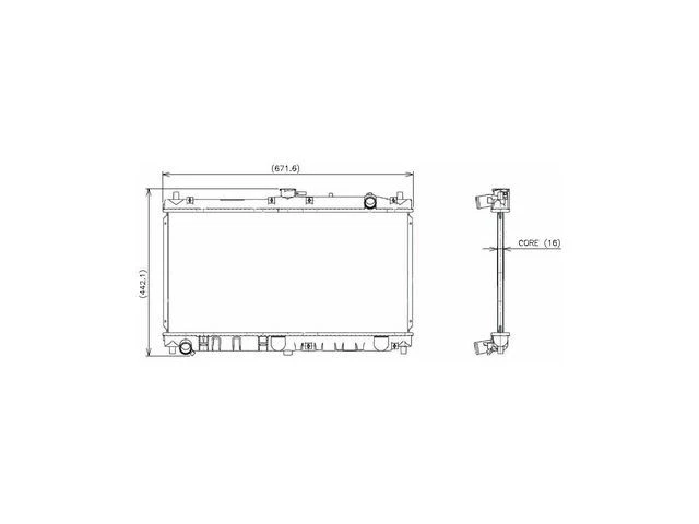 Radiador Denso 58JNQJ66 para Mazda Miata 2000 2001 1999 2003 2004 2002 2005 Foto 1 de 1