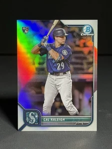 2022 Bowman Chrome #51 Cal Raleigh Refractor /499 Seattle Mariners RC - Bild 1 von 2
