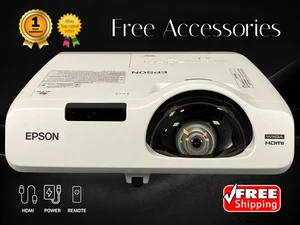 REFURBISHED Epson PowerLite 525W 3LCD Projector 4K 2800 Lumens BYOD WXGA w/Kit🔥 - Picture 1 of 13