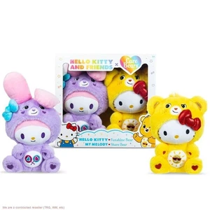 Care Bears x Hello Kitty Plüsch 2er Pack - Hello Kitty als Funshine Bear & My Mel... - Bild 1 von 7