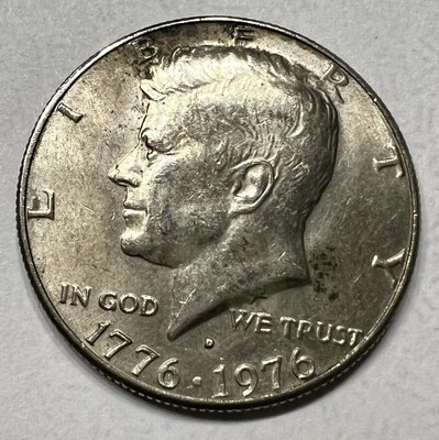 1976-D Bicentennial Kennedy Half Dollar – Dramatic DDR + DDO Error - Image 1 of 4