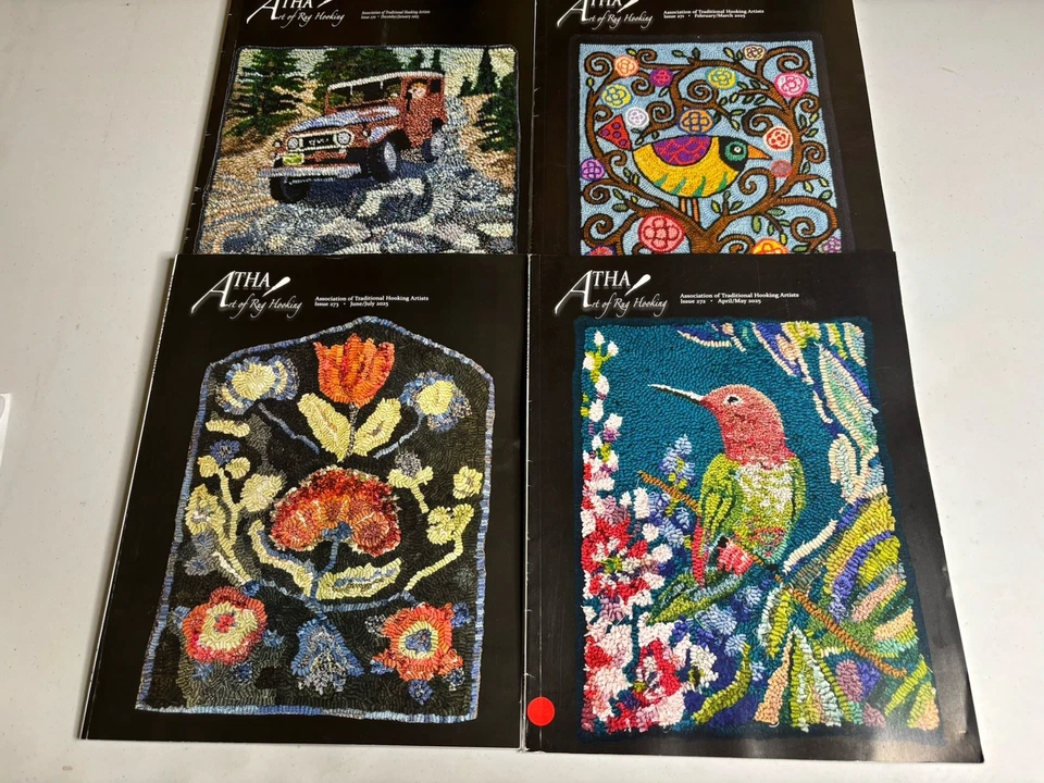 LOT x 4 ATHA Art of Rug Hooking 2025 Traditional Hooking Artists Paperback - Image 1 of 1