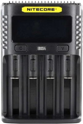 Nitecore Intelligent USB Superb Battery Charger, Four Slot, Black: CHG-NITE-UMS4 - Image 1 of 4