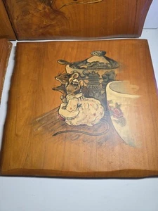 Juego de cuatro fotos - Vintage Beatrix Potter El sastre de Gloucester ECT sobre madera. - Imagen 1 de 6