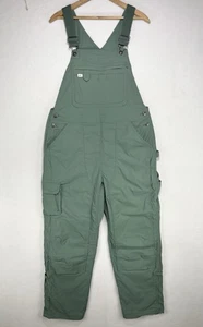 Duluth Trading Co Heirloom Gardening Bib Overalls Green 16760 Women's Size Mx31 - Picture 1 of 9