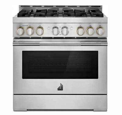 JennAir RISE™ 36" independiente 5,1 ft³ Gama inteligente de gas estilo profesional - JGRP436HL Foto 1 de 4