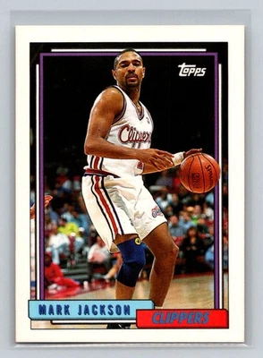 1992-93 Topps #325 Mark Jackson Los Angeles Clippers Basketball Card - Image 1 of 2