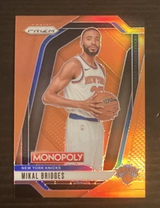 2024-25 Panini Prizm Monopoly MIKAL BRIDGES Orange Prizm /149 #42 Knicks - Picture 1 of 2