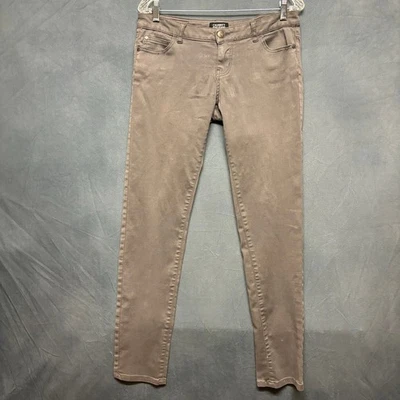 Знаменитости розовый узкие джинсы Эйфелевой башни женщин Junior 7 рок панк Y2K Skater - Изображение 1 из 4