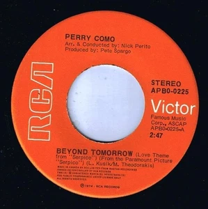 Perry Como Beyond Tomorrow 45 rpm It All Seems To Fall Into Line - Picture 1 of 2
