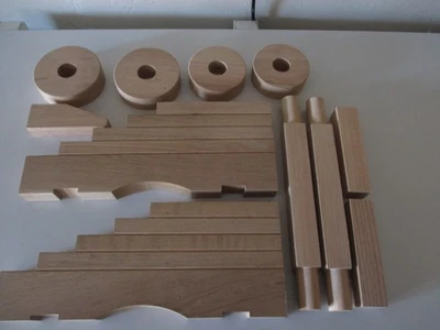 D A MILLER Cannon Carriage Naval Kit Walnut For 25" to 30" Black Powder Barrel