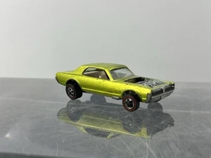 HOT WHEELS REDLINE CUSTOM COUGAR ANTIFREEZE WHITE INTERIOR US CAR 1968 - Picture 1 of 8