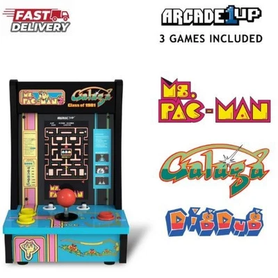 Arcade 1Up Class of 81 Ms. PAC-MAN / GALAGA Countercade - Imagem 1 de 4