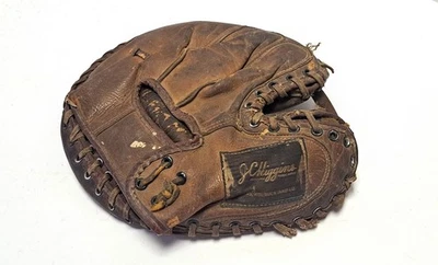 Guante de béisbol vintage JC Higgins Frank House Sears Roebuck mediados de siglo Foto 1 de 4