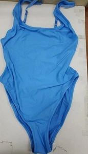 New SKIMS Scoop Neck Signature Swim Tide One Piece Blue Size Medium - Picture 1 of 6