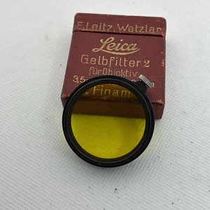 Leitz Leica A36 FIGAM Yellow Filter w/ box - Picture 1 of 5