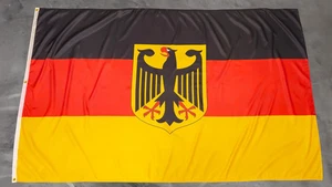 Fahne Flagge Deutschland mit Adler XXL DICKE QUALITÄT MIT 3 ÖSEN - 150 x 250 cm - Bild 1 von 3