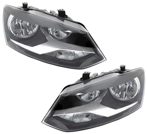 Scheinwerfer Set für VW Polo 6R 6C 2009-2017 H7 Halogen LWR Motor links rechts - Bild 1 von 7