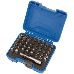 43PC 25mm CR-V STEEL MAGNETIC BIT SET Insert Plain Cross Slot PZ TX-Star Hexagon - Picture 1 of 2